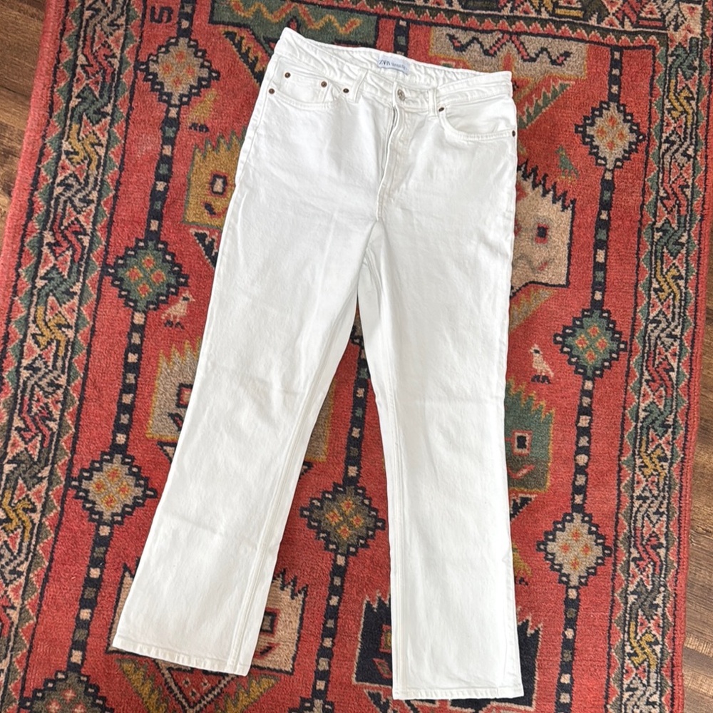 Zara Women's White Jeans